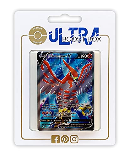 Flanbusard V (Fiaro V) 168/185 Full Art - Ultraboost X Epée et Bouclier 4 Voltage Éclatant - Box mit 10 französisch Pokémon-Karten von my-booster