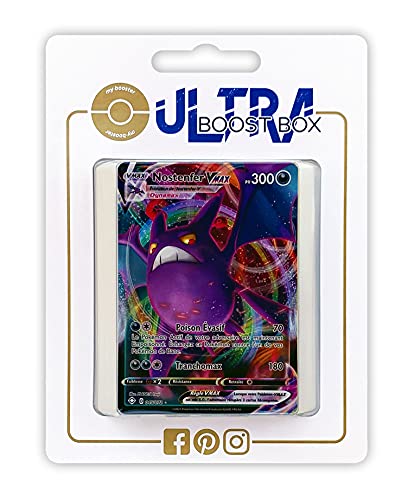 Nostenfer VMAX (Iksbat VMAX) 45/72 Full Art - Ultraboost X Epée et Bouclier 4.5 Destinées Radieuses - Box mit 10 französisch Pokémon-Karten von my-booster