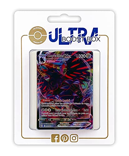 Corvaillus VMAX (Kramor VMAX) 110/163 - Ultraboost X Epée et Bouclier 5 Styles de Combat - Box mit 10 französisch Pokémon-Karten von my-booster