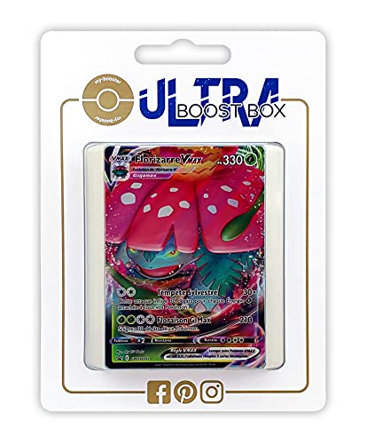 Florizarre VMAX (Bisaflor VMAX) SWSH102 - Ultraboost X Epée et Bouclier 5 Styles de Combat - Box mit 10 französisch Pokémon-Karten von my-booster