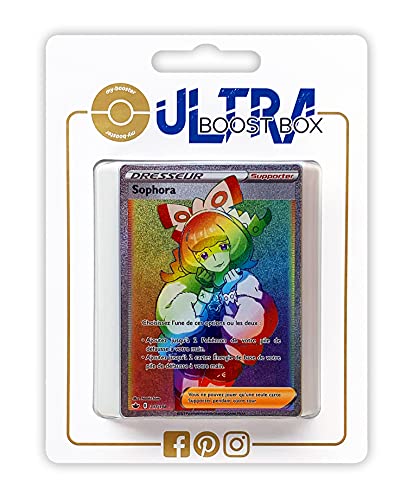 Sophora (Sophora) 217/198 Geheimer Regenbogen Trainer - Ultraboost X Epée et Bouclier 6 Règne de Glace - Box mit 10 französisch Pokémon-Karten von my-booster