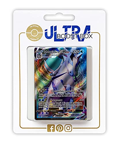 Sylveroy Cavalier du Froid VMAX (Schimmelreiter-Coronospa VMAX) 46/198 Full Art - Ultraboost X Epée et Bouclier 6 Règne de Glace - Box mit 10 französisch Pokémon-Karten von my-booster