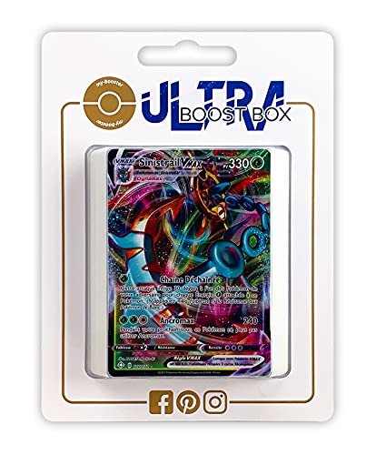 Sinistrail VMAX (Moruda VMAX) 10/72 Full Art - Ultraboost X Epée et Bouclier 4.5 Destinées Radieuses - Box mit 10 französisch Pokémon-Karten von my-booster