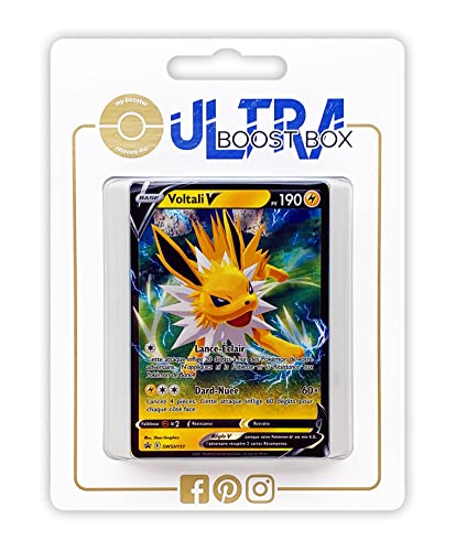 Voltali V (Blitza V) SWSH151 - Ultraboost X Epée et Bouclier 7 Évolution Céleste - Box mit 10 französisch Pokémon-Karten von my-booster