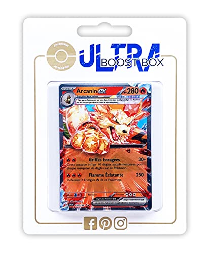Arcanin ex (Arkani ex) 32/198 Terakristall - Ultraboost X Écarlate et Violet 01 - Box mit 10 französisch Pokémon-Karten von my-booster