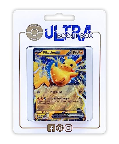 Pikachu ex 63/193 - Ultraboost X Écarlate et Violet 02 Évolutions à Paldea - Box mit 10 französisch Pokémon-Karten Pikachu ex 63/193 - Ultraboost X Écarlate et Violet 02 Évolutions à Paldea - Box mit 10 französisch Pokémon-Karten von my-booster