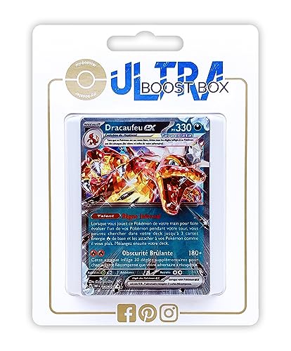 Dracaufeu ex (Glurak ex) 125/197 Terakristall - Ultraboost X Écarlate et Violet 03 Flammes Obsidiennes - Box mit 10 französisch Pokémon-Karten Dracaufeu ex (Glurak ex) 125/197 Terakristall - Ultraboost X Écarlate et Violet 03 Flammes Obsidiennes - Box mit 10 französisch Pokémon-Karten von my-booster