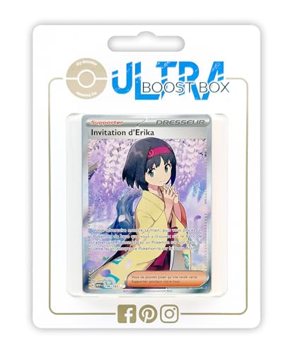 Invitation d'Erika (Erikas Einladung) 196/165 Geheimer Full Art - Myboost X Écarlate et Violet 3.5-151 Box mit 10 französisch Pokémon-Karten von my-booster