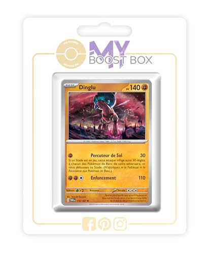 Dinglu 110/167 Holo oder Reverse (zufällig) - Myboost X Écarlate et Violet 6 - Mascarade Crépusculaire Box mit 10 französisch Pokémon-Karten von my-booster
