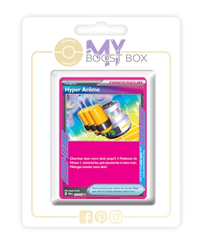 Hyper Arôme (Hyperaroma) 152/167 Ass-Klasse Trainer Holo - Myboost X Écarlate et Violet 6 - Mascarade Crépusculaire Box mit 10 französisch Pokémon-Karten von my-booster