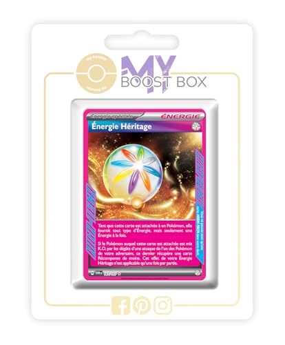 Énergie Héritage (Vermächtnis-Energie) 167/167 Holo Ass-Klasse Energie - Myboost X Écarlate et Violet 6 - Mascarade Crépusculaire Box mit 10 französisch Pokémon-Karten von my-booster