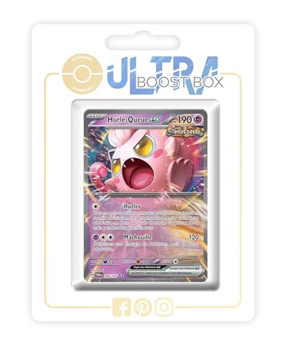 Hurle Queue ex (Brüllschweif-ex) 94/167 Vergangenheit - Ultraboost X Écarlate et Violet 6 - Mascarade Crépusculaire Box mit 10 französisch Pokémon-Karten von my-booster