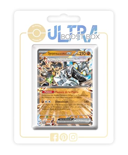 Ogerpon Masque de la Pierre ex (Fundamentmaske-Ogerpon ex) 112/167 Terakristall - Ultraboost X Écarlate et Violet 6 - Mascarade Crépusculaire Box mit 10 französisch Pokémon-Karten Ogerpon Masque de la Pierre ex (Fundamentmaske-Ogerpon ex) 112/167 Terakristall - Ultraboost X Écarlate et Violet 6 - Mascarade Crépusculaire Box mit 10 französisch Pokémon-Karten von my-booster