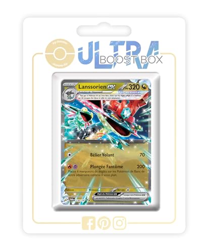 Lanssorien ex (Katapuldra ex) 130/167 Terakristall - Ultraboost X Écarlate et Violet 6 - Mascarade Crépusculaire Box mit 10 französisch Pokémon-Karten von my-booster