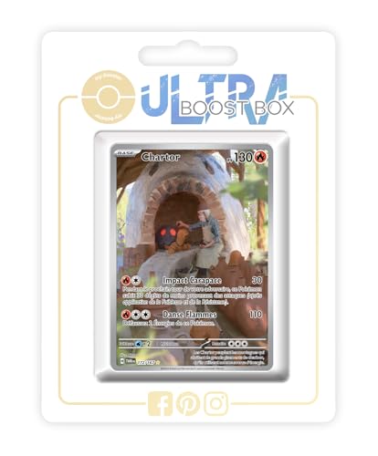 Chartor (Qurtel) 172/167 Geheimer Alternative Pokémon Gallery - Ultraboost X Écarlate et Violet 6 - Mascarade Crépusculaire Box mit 10 französisch Pokémon-Karten von my-booster