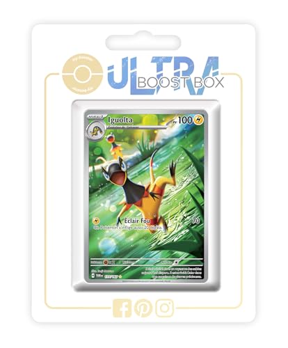 Iguolta (Elezard) 177/167 Geheimer Alternative Pokémon Gallery - Ultraboost X Écarlate et Violet 6 - Mascarade Crépusculaire Box mit 10 französisch Pokémon-Karten Iguolta (Elezard) 177/167 Geheimer Alternative Pokémon Gallery - Ultraboost X Écarlate et Violet 6 - Mascarade Crépusculaire Box mit 10 französisch Pokémon-Karten von my-booster