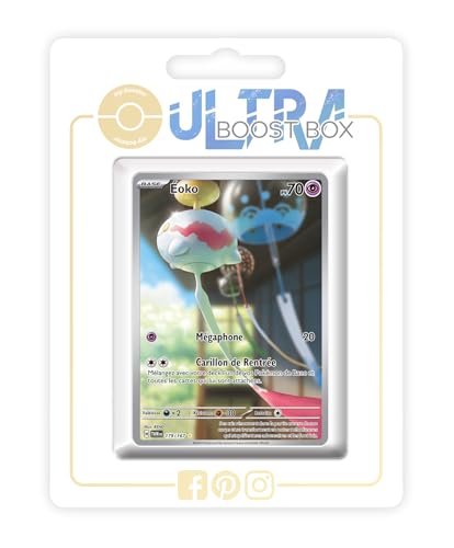 Éoko (Palimpalim) 179/167 Geheimer Alternative Pokémon Gallery - Ultraboost X Écarlate et Violet 6 - Mascarade Crépusculaire Box mit 10 französisch Pokémon-Karten von my-booster