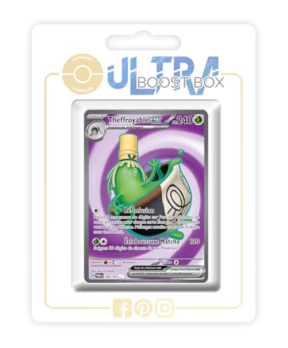 Théfroyable ex (Fatalitcha ex) 189/167 Geheimer Full Art - Ultraboost X Écarlate et Violet 6 - Mascarade Crépusculaire Box mit 10 französisch Pokémon-Karten von my-booster