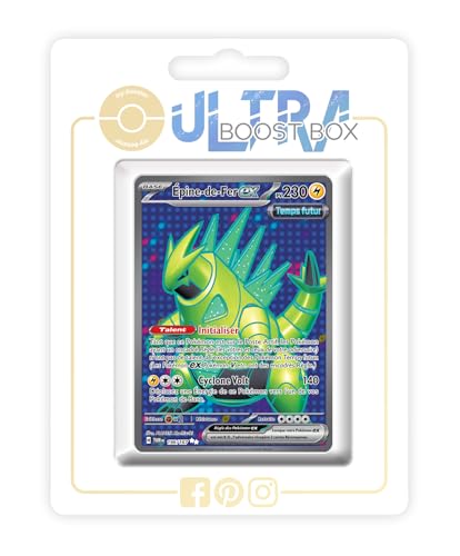 Épine de Fer ex (Eisendorn ex) 196/167 Zukunft Geheimer Full Art - Ultraboost X Écarlate et Violet 6 - Mascarade Crépusculaire Box mit 10 französisch Pokémon-Karten Épine de Fer ex (Eisendorn ex) 196/167 Zukunft Geheimer Full Art - Ultraboost X Écarlate et Violet 6 - Mascarade Crépusculaire Box mit 10 französisch Pokémon-Karten von my-booster