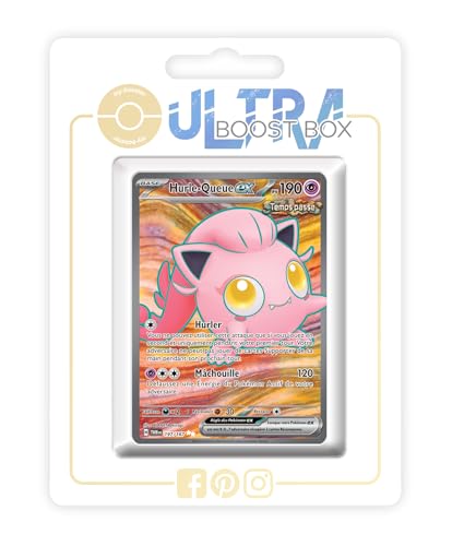 Hurle Queue ex (Brüllschweif-ex) 197/167 Vergangenheit Geheimer Full Art - Ultraboost X Écarlate et Violet 6 - Mascarade Crépusculaire Box mit 10 französisch Pokémon-Karten von my-booster