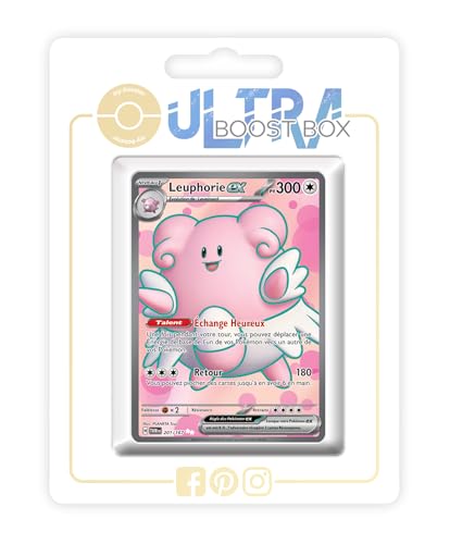 Leuphorie ex (Heiteira ex) 201/167 Geheimer Full Art - Ultraboost X Écarlate et Violet 6 - Mascarade Crépusculaire Box mit 10 französisch Pokémon-Karten von my-booster
