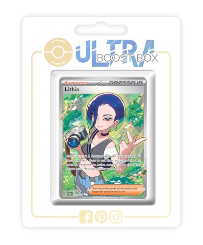 Lithia (Gemma) 209/167 Geheimer Full Art Trainer - Ultraboost X Écarlate et Violet 6 - Mascarade Crépusculaire Box mit 10 französisch Pokémon-Karten Lithia (Gemma) 209/167 Geheimer Full Art Trainer - Ultraboost X Écarlate et Violet 6 - Mascarade Crépusculaire Box mit 10 französisch Pokémon-Karten von my-booster