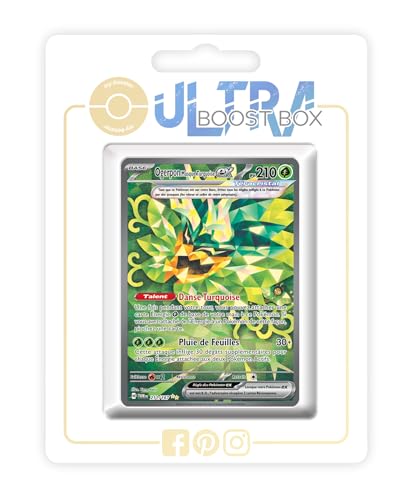 Ogerpon Masque Turquoise ex (Türkisgrüne-Maske) 211/167 Terakristall Geheimer Alternative Pokémon Gallery - Écarlate et Violet 6 - Mascarade Crépusculaire Box mit 10 französisch Pokémon-Karten von my-booster