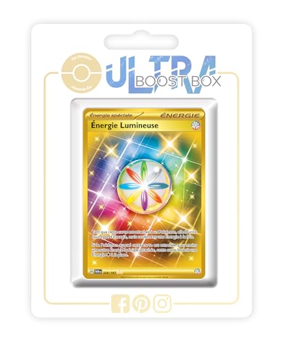 Énergie Lumineuse (Leucht-Energie) 226/167 Geheimer Gold Energie - Ultraboost X Écarlate et Violet 6 - Mascarade Crépusculaire Box mit 10 französisch Pokémon-Karten von my-booster