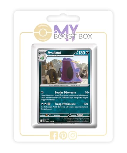 my-booster SV07-FR24-MB-092 Avaltout (Schlukwech) 092/142 Reverse-Myboost X, Écarlate et Violet 7 Couronne Stellaire, Box mit 10 französisch Pokémon-Karten von my-booster