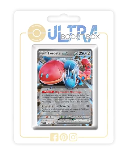 my-booster SV07-FR24-UB-110 Ferdeter ex (Schlurm ex) 110/142 Myboost X, Écarlate et Violet 7 Couronne Stellaire, Box mit 10 französisch Pokémon-Karten my-booster SV07-FR24-UB-110 Ferdeter ex (Schlurm ex) 110/142 Myboost X, Écarlate et Violet 7 Couronne Stellaire, Box mit 10 französisch Pokémon-Karten von my-booster