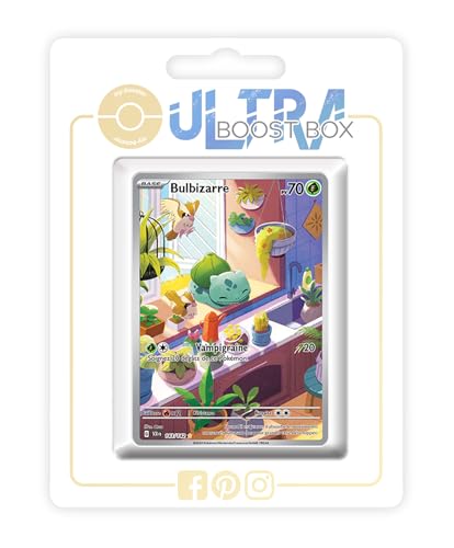 my-booster SV07-FR24-UB-143 Bulbizarre (Bisasam) 143/142 Geheimer Alternative Gallery-Myboost X, Écarlate et Violet 7 Couronne Stellaire, Box mit 10 französisch Pokémon-Karten von my-booster