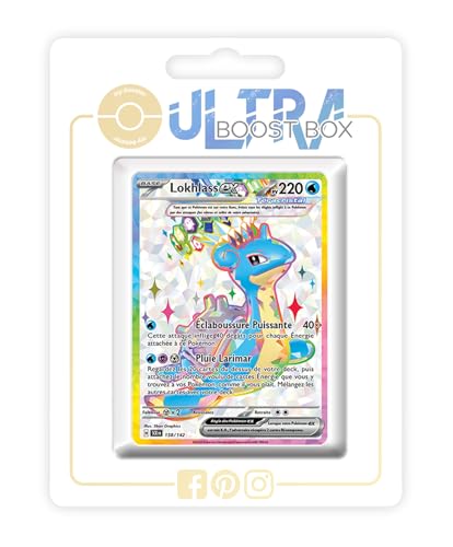 my-booster SV07-FR24-UB-158 Lokhlass ex (Lapras ex) 158/142 Terakristall Geheimer Full Art-Myboost X, Écarlate et Violet 7 Couronne Stellaire, Box mit 10 französisch Pokémon-Karten my-booster SV07-FR24-UB-158 Lokhlass ex (Lapras ex) 158/142 Terakristall Geheimer Full Art-Myboost X, Écarlate et Violet 7 Couronne Stellaire, Box mit 10 französisch Pokémon-Karten von my-booster