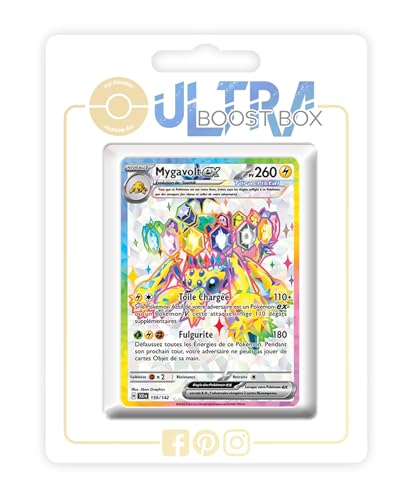 my-booster SV07-FR24-UB-159 Mygavolt ex (Voltula ex) 159/142 Terakristall Geheimer Full Art-Myboost X, Écarlate et Violet 7 Couronne Stellaire, Box mit 10 französisch Pokémon-Karten my-booster SV07-FR24-UB-159 Mygavolt ex (Voltula ex) 159/142 Terakristall Geheimer Full Art-Myboost X, Écarlate et Violet 7 Couronne Stellaire, Box mit 10 französisch Pokémon-Karten von my-booster