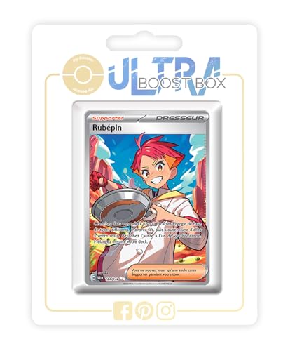 my-booster SV07-FR24-UB-164 Rubépin (Matt) 164/142 Geheimer Full Art Trainer-Myboost X, Écarlate et Violet 7 Couronne Stellaire, Box mit 10 französisch Pokémon-Karten my-booster SV07-FR24-UB-164 Rubépin (Matt) 164/142 Geheimer Full Art Trainer-Myboost X, Écarlate et Violet 7 Couronne Stellaire, Box mit 10 französisch Pokémon-Karten von my-booster