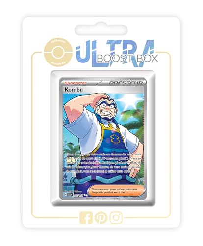 my-booster SV07-FR24-UB-165 Kombu (Kombu) 165/142 Geheimer Full Art Trainer-Myboost X, Écarlate et Violet 7 Couronne Stellaire, Box mit 10 französisch Pokémon-Karten my-booster SV07-FR24-UB-165 Kombu (Kombu) 165/142 Geheimer Full Art Trainer-Myboost X, Écarlate et Violet 7 Couronne Stellaire, Box mit 10 französisch Pokémon-Karten von my-booster