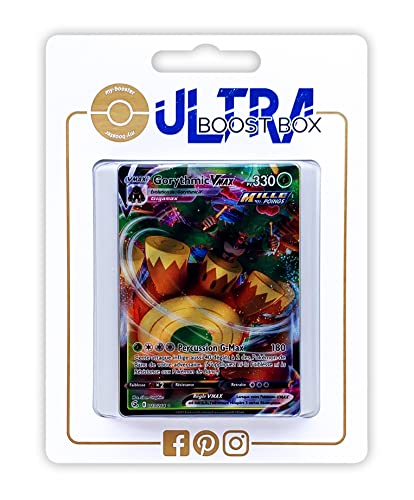 Gorythmic VMAX (Gortrom VMAX) 23/264 Fließender-Angriff Full Art - Myboost X Epée et Bouclier 8 - Poing de Fusion - Box mit 10 französisch Pokémon-Karten von my-booster