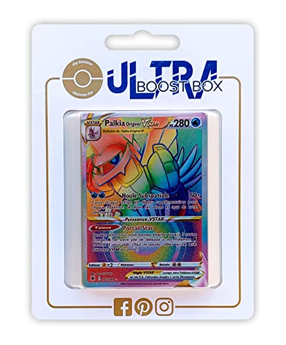 Palkia Originel VSTAR (Ur-Palkia VSTAR) 192/189 Geheimer Regenbogen - Ultraboost X Epée et Bouclier 10 Astres Radieux - Box mit 10 französisch Pokémon-Karten von my-booster