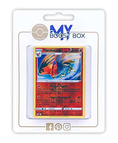 Flambuzard (Fiaro) 29/195 Wendbare Holo - Myboost X Epée et Bouclier 12 Tempête Argentée - Box mit 10 französisch Pokémon-Karten von my-booster
