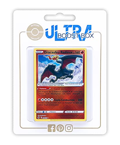 Dracaufeu Radieux (Strahlendes Glurak) 20/159 - Ultraboost X Epée et Bouclier 12.5 Zénith Suprême - Box mit 10 französisch Pokémon-Karten von my-booster