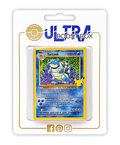 Tortank (Turtok) 2/102 Klassische Sammlung Holo - Ultraboost X Epée et Bouclier - Célébrations - 25 ans - Box mit 10 französisch Pokémon-Karten Tortank (Turtok) 2/102 Klassische Sammlung Holo - Ultraboost X Epée et Bouclier - Célébrations - 25 ans - Box mit 10 französisch Pokémon-Karten von my-booster