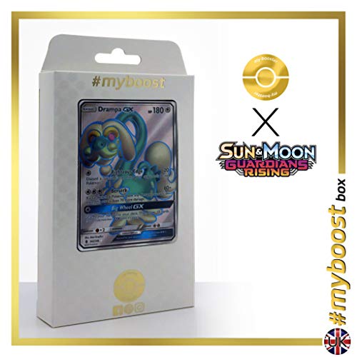 Drampa-GX (Draïeul-GX) 142/145 Full Art - #myboost X Sun & Moon 2 Gardians Rising - Coffret de 10 Cartes Pokémon Aglaises von my-booster