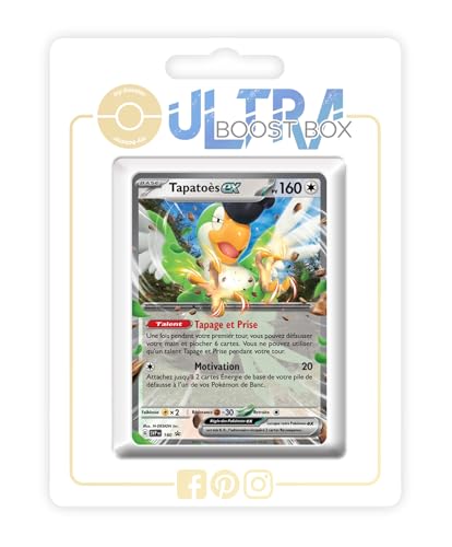 my-booster SV07-FR24-UB-SV160 Tapatoès ex (Krawalloro ex) SV160 Myboost X, Écarlate et Violet 7 Couronne Stellaire, Box mit 10 französisch Pokémon-Karten von my-booster