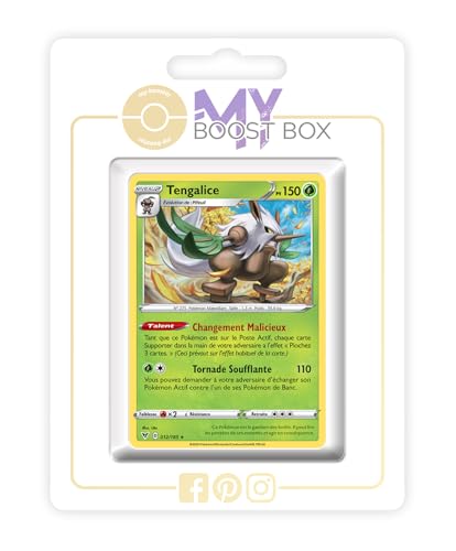 my-booster SWSH04-FR24-MB-012 Tengalice (Tengulist) 012/185 Wendbare Holo-Myboost X Epée et Bouclier, 4 Voltage Éclatant, Box mit 10 französisch Pokémon-Karten von my-booster