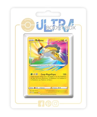 my-booster SWSH04-FR24-UB-050 Raikou 050/185 Atemberaubend Holo Ultraboost X Epée et Bouclier, 4 Voltage Éclatant, Box mit 10 französisch Pokémon-Karten my-booster SWSH04-FR24-UB-050 Raikou 050/185 Atemberaubend Holo Ultraboost X Epée et Bouclier, 4 Voltage Éclatant, Box mit 10 französisch Pokémon-Karten von my-booster
