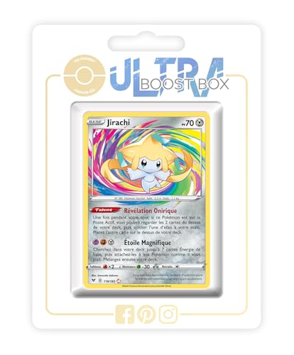my-booster SWSH04-FR24-UB-119 Jirachi 119/185 Atemberaubend Holo Ultraboost X Epée et Bouclier, 4 Voltage Éclatant, Box mit 10 französisch Pokémon-Karten my-booster SWSH04-FR24-UB-119 Jirachi 119/185 Atemberaubend Holo Ultraboost X Epée et Bouclier, 4 Voltage Éclatant, Box mit 10 französisch Pokémon-Karten von my-booster