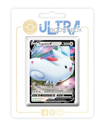 my-booster SWSH04-FR24-UB-140 Togekiss V 140/185 Ultraboost X Epée et Bouclier, 4 Voltage Éclatant, Box mit 10 französisch Pokémon-Karten my-booster SWSH04-FR24-UB-140 Togekiss V 140/185 Ultraboost X Epée et Bouclier, 4 Voltage Éclatant, Box mit 10 französisch Pokémon-Karten von my-booster