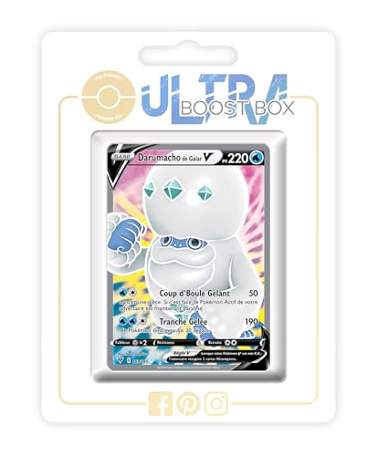 my-booster SWSH04-FR24-UB-169 Duramacho de Galar V (Galar-Flampivian V) 169/185 Full Art-Ultraboost X Epée et Bouclier, 4 Voltage Éclatant, Box mit 10 französisch Pokémon-Karten von my-booster