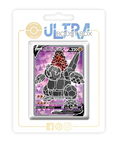my-booster SWSH04-FR24-UB-173 Monthracite V (Montecarbo V) 173/185 Full Art-Ultraboost X Epée et Bouclier, 4 Voltage Éclatant, Box mit 10 französisch Pokémon-Karten von my-booster