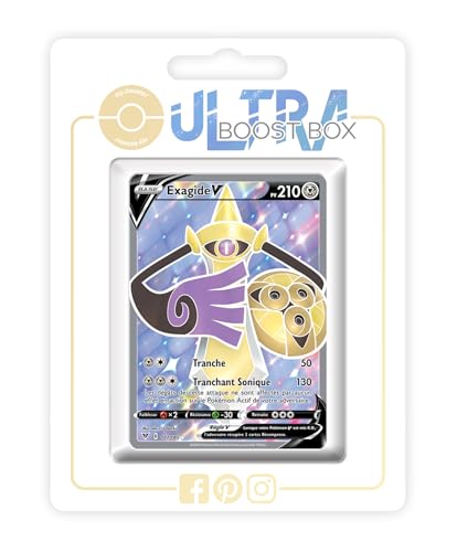 my-booster SWSH04-FR24-UB-177 Exagide V (Durengard V) 177/185 Full Art-Ultraboost X Epée et Bouclier, 4 Voltage Éclatant, Box mit 10 französisch Pokémon-Karten von my-booster
