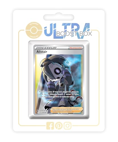 my-booster SWSH04-FR24-UB-179 Alistair (Nio) 179/185 Full Art Trainer-Ultraboost X Epée et Bouclier, 4 Voltage Éclatant, Box mit 10 französisch Pokémon-Karten von my-booster